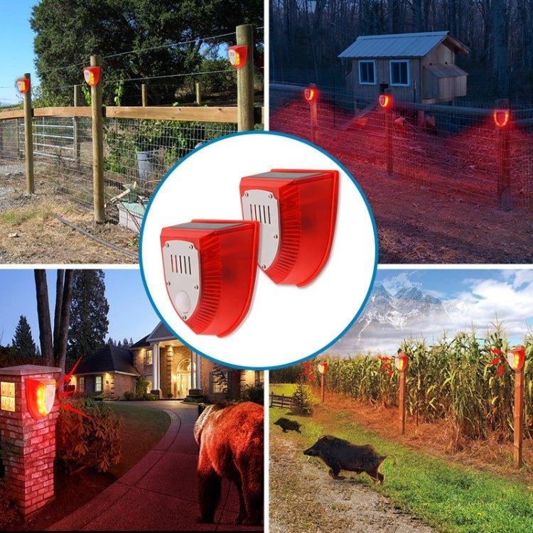 N911M Solar Animal Repeller Outdoor Sound And Light Alarm - Trustpick