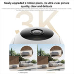Original Xiaomi Outdoor Camera 4C 3K Full Color Night Vision 5MP IP66 Human Tracking Sound And Light Warning Voice Call Camera - Trustpick
