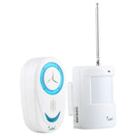 OULIA 220V Wireless Sensor Door Chime Electro Guard Watch, US Plug - Trustpick