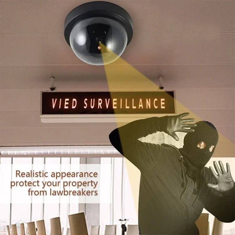 Outdoor Waterproof Infrared CCTV Dummy Dome LED Surveillance Security Camera - Trustpick