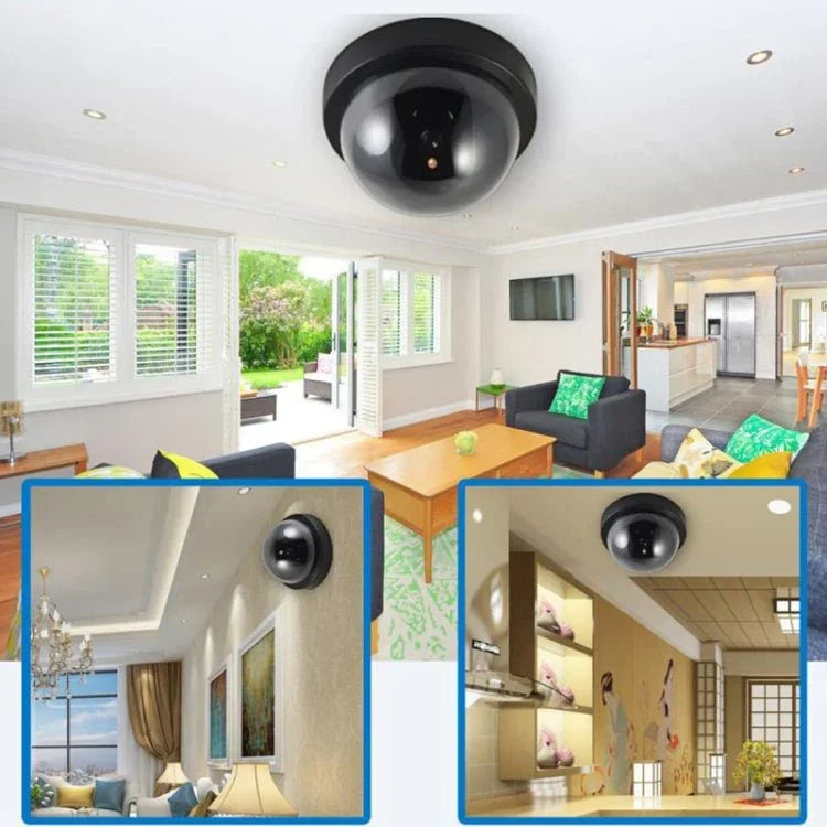 Outdoor Waterproof Infrared CCTV Dummy Dome LED Surveillance Security Camera - Trustpick