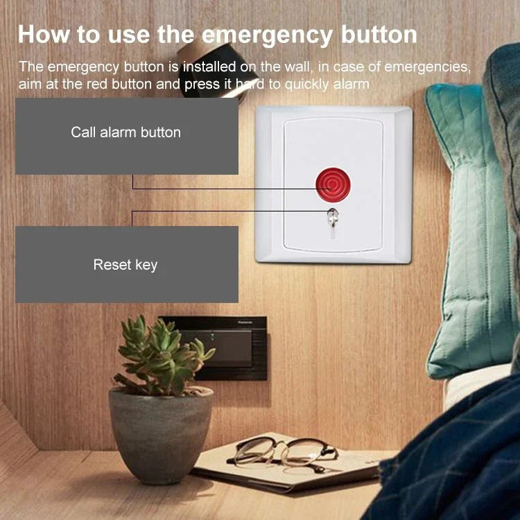 PB - 28 Hold Up Button / Emergency Button / Panic Button - Trustpick