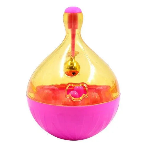 Pets Tumbler Leakage Food Ball Dog Training Exercise Fun Bowl Toys, Size: 14*9.5cm - Trustpick