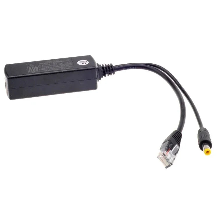 Power Over Ethernet Splitter 48V Input and 12V Output 48V PoE Splitter Adapter, Let 12V DC IP Camera Become POE Camera - Trustpick