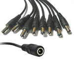 Power Supply Cable DC 1 to 8 Power Splitter Adapter Cable for Security CCTV Camera - Trustpick
