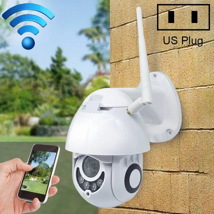 PTZ Control 355 Degree Rotation Infrared WiFi Smart Dome Camera, Two - Way Voice Intercom Monitor - Trustpick