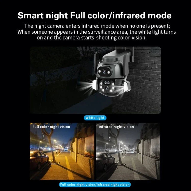 Q821 4MP Binocular Zoom Dual Light Source Outdoor IP67 Waterproof WiFi Camera - Trustpick