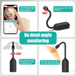 QJ700 1080P HD WiFi Panoramic 360 - degree Snake Tube Camera, Support Motion Detection - Trustpick