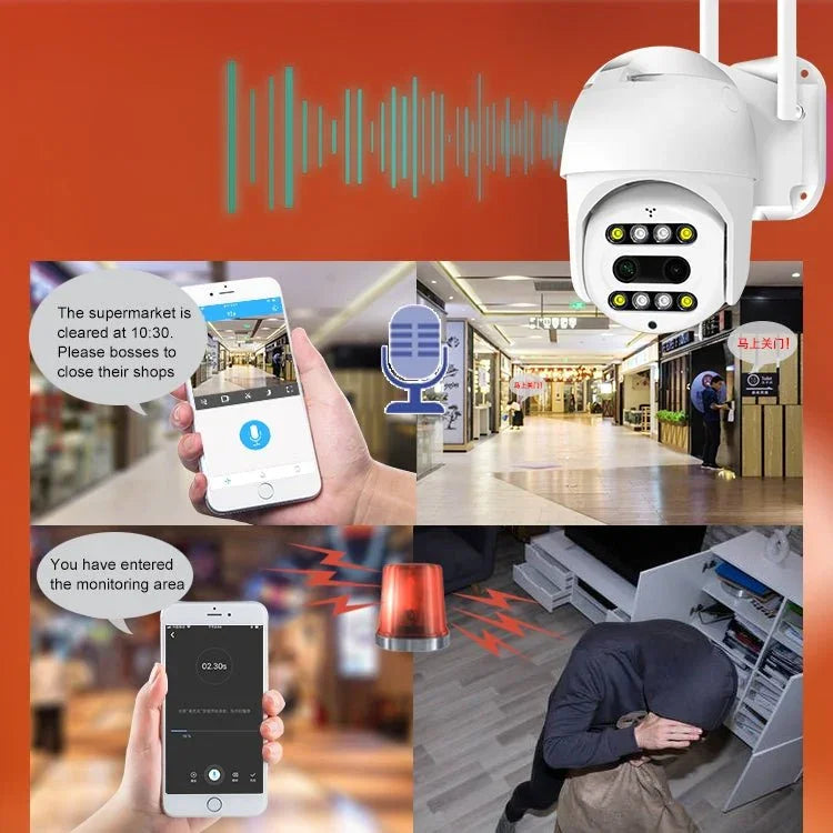 QX48 Pixels 1080P HD Wireless IP Camera, Support Motion Detection & Infrared Night Vision & TF Card - Trustpick