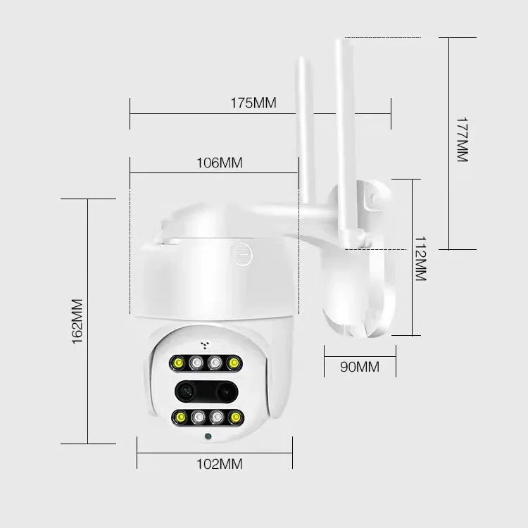 QX48 Pixels 1080P HD Wireless IP Camera, Support Motion Detection & Infrared Night Vision & TF Card - Trustpick