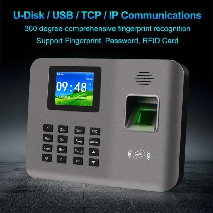 Realand AL325 Fingerprint Time Attendance with 2.4 inch Color Screen & ID Card Function & WiFi - Trustpick