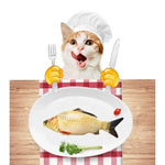 Simulation Fish Toy Funny Cat Toy Fish Stuff Scratching Post Board Toy, Small Size: 21.5 x 8.0 x 5.0cm - Trustpick