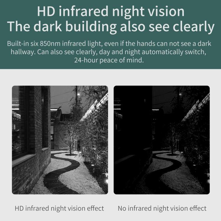 Smart Night Vision WiFi Wireless Voice Intercom Monitoring Video Doorbell - Trustpick