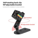 SQ11 Mini DV HD 1080P 6 LEDs Sport Recorder Camera with Holder, Support Monitor Detection & IR Night Vision & TF Card - Trustpick
