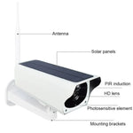 T1 - 2 2 Megapixel WiFi Version IP67 Waterproof Solar HD Monitor Camera without Battery & Memory, Support Infrared Night Vision & Motion Detection / Alarm & Voice Intercom & Mobile Surveillance - Trustpick