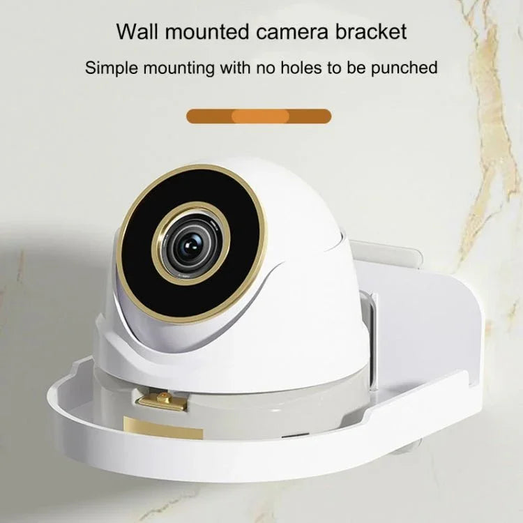 Traceless Wall Mounted Camera Bracket Home No - Punch Surveillance Rack Router Shelf - Trustpick