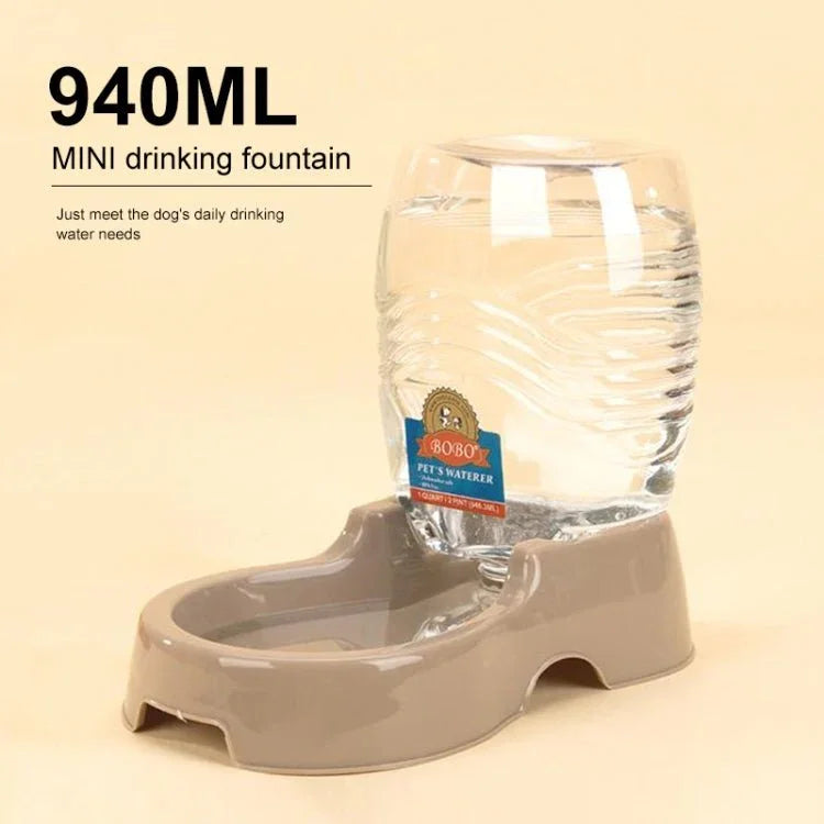 Utility Automatic Drinking Water Dispenser Detachable Bottle with Dish Feeder for Cats and Dogs， Random Color Delivery - Trustpick