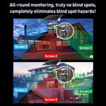 VTS02 4MP Multi - lens Panoramic Solar Surveillance PTZ Dome Camera - Trustpick