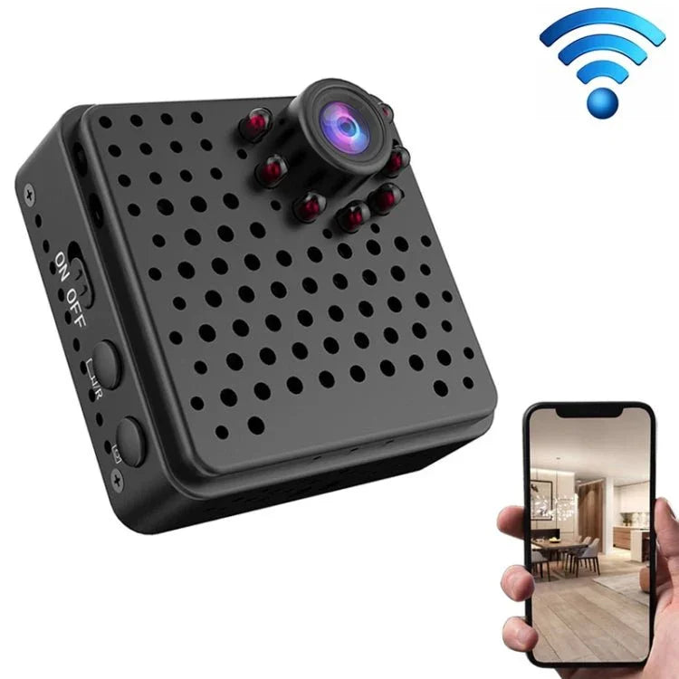 W18 1080P HD WiFi Smart Mini Security Camera, Support 155 Degrees Wide Angle & Motion Detection & Infrared Night Vision & TF Card - Trustpick