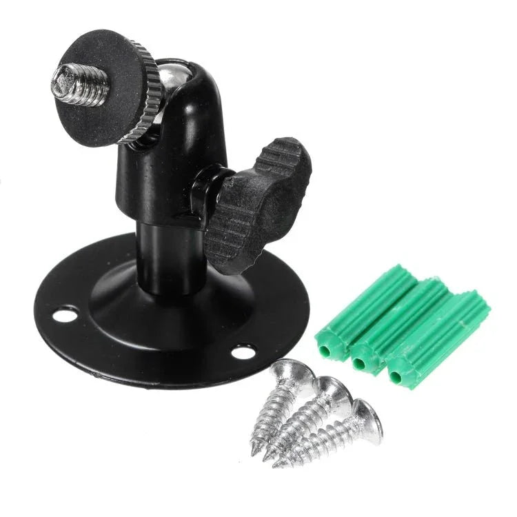 Wall Mount Bracket Installation Metal Holder Secure Rotary CCTV Camera Stand - Trustpick