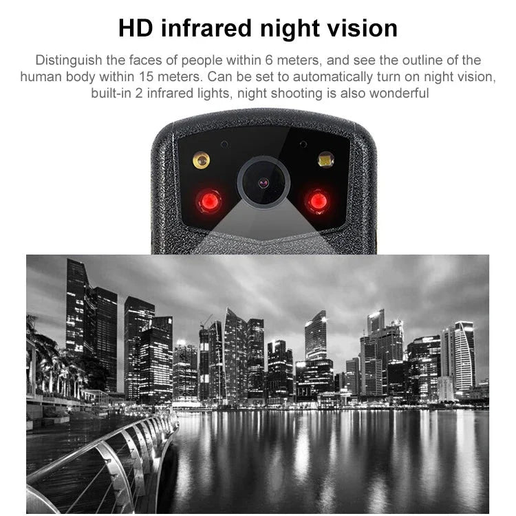 ZF902 HD 2.0 inch Display IP56 Waterproof Mini DVR Law Enforcement Recorder with Night Vision & 32GB TF Card - Trustpick